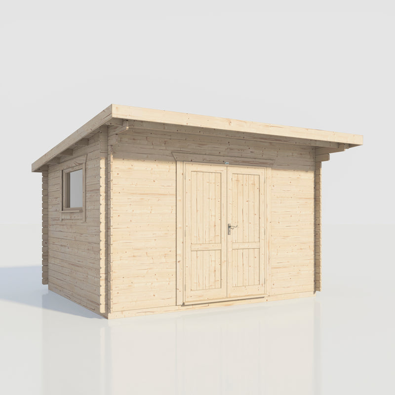 Fast Delivery 28mm Power Pent Workshop Log Cabin