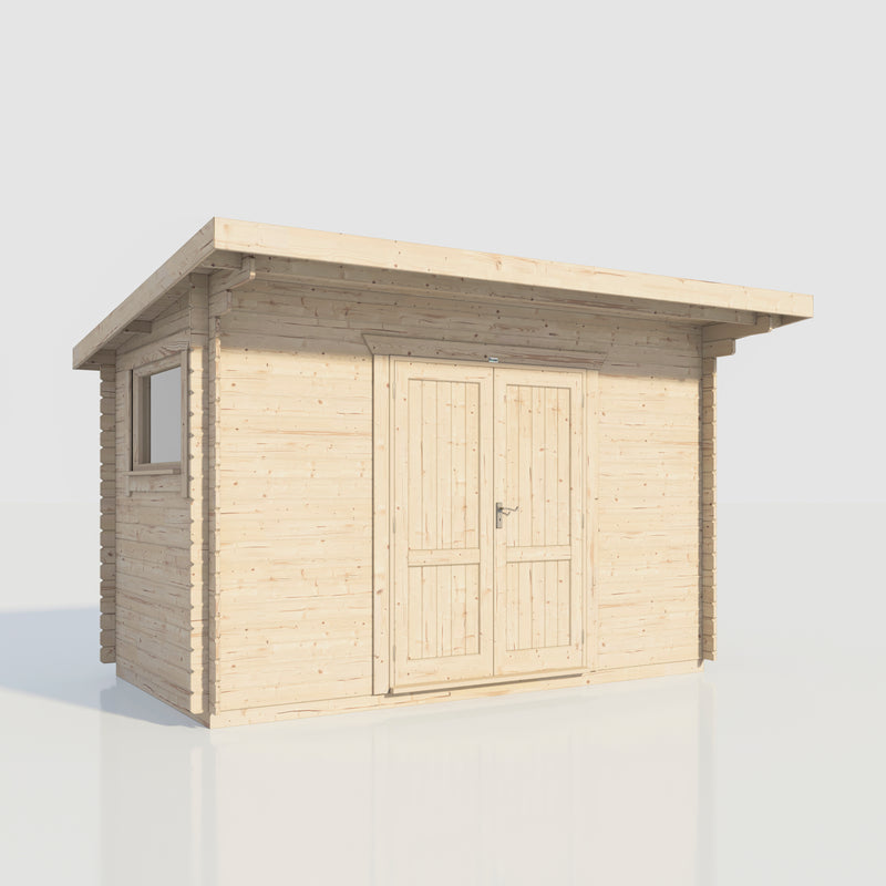 Fast Delivery 28mm Power Pent Workshop Log Cabin